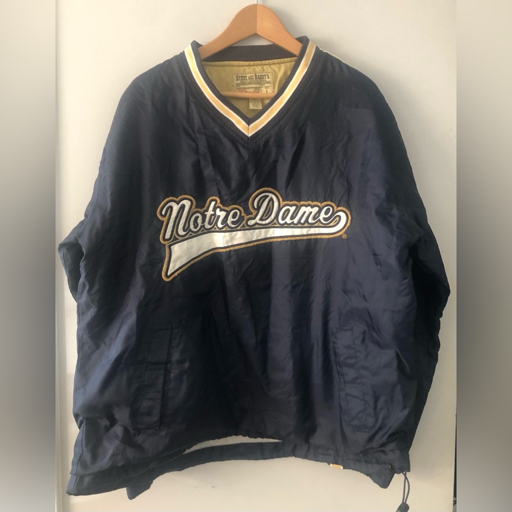 Vintage Steve and Barry’s Notre Dame Fighting Irish Pullover Jacket